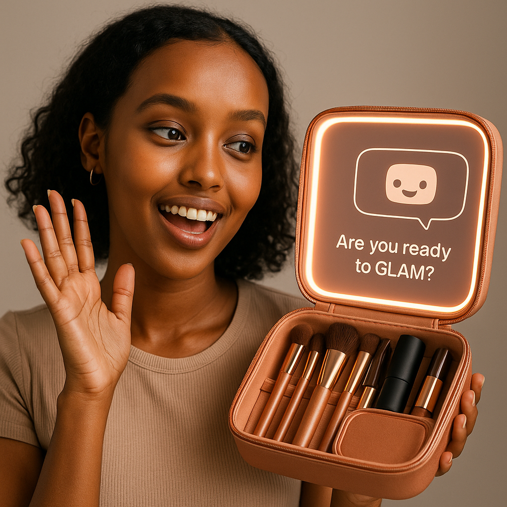 GlamChicAI LED Mirror Bag – Pre-Order