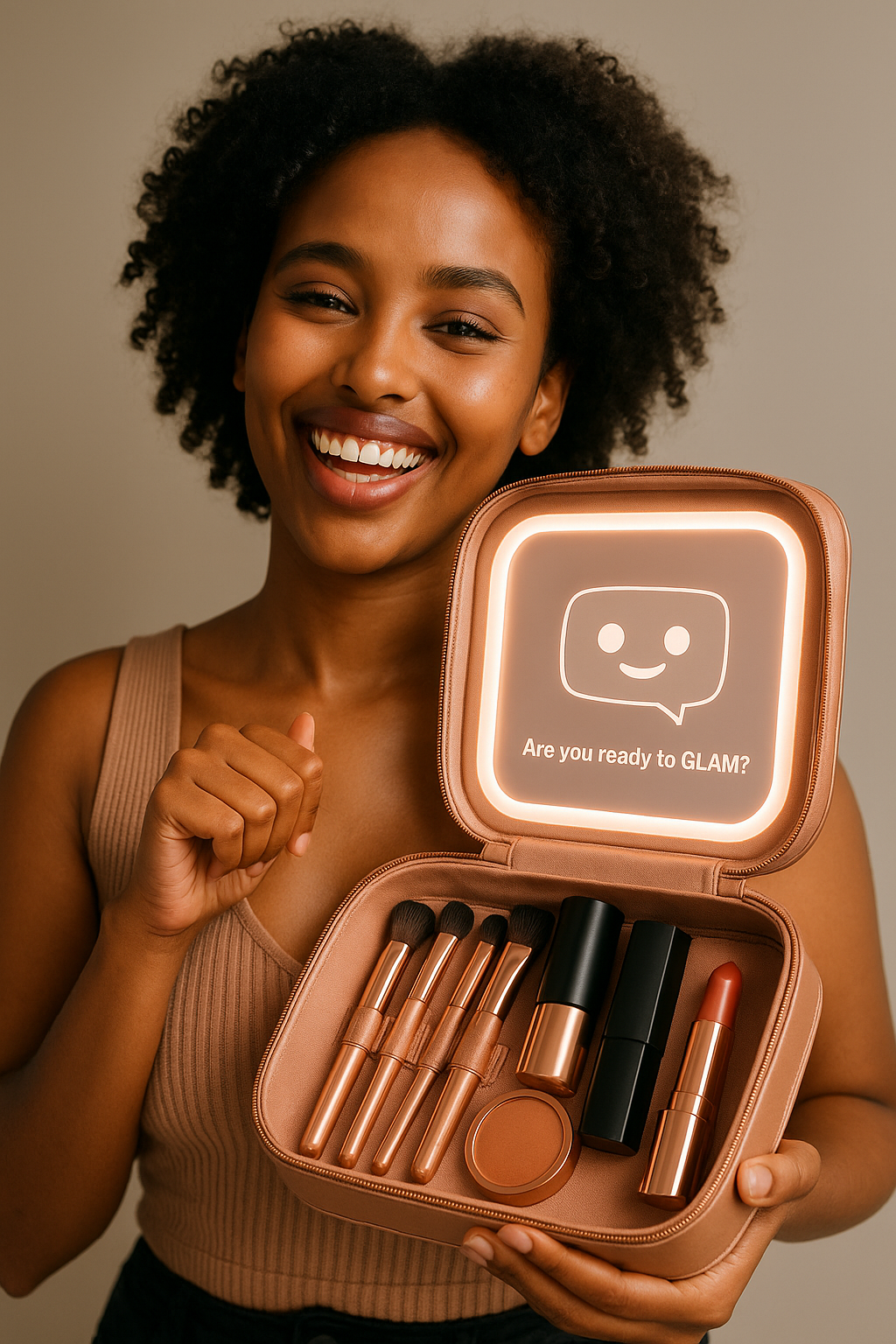 GlamChicAI LED Mirror Bag – Pre-Order